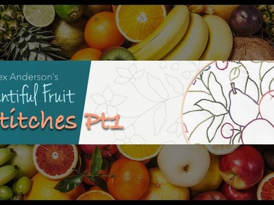 Alex Anderson LIVE - Bountiful Fruit Embroidery Class 2 - Stitches Part 1