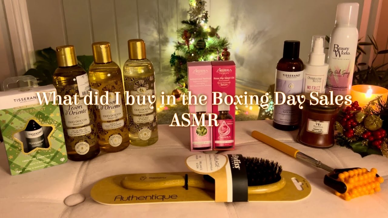 ASMR What I Purchased In The Boxing Day Sales Shopping Haul | Tapping & Soft Spoken For Relaxation
