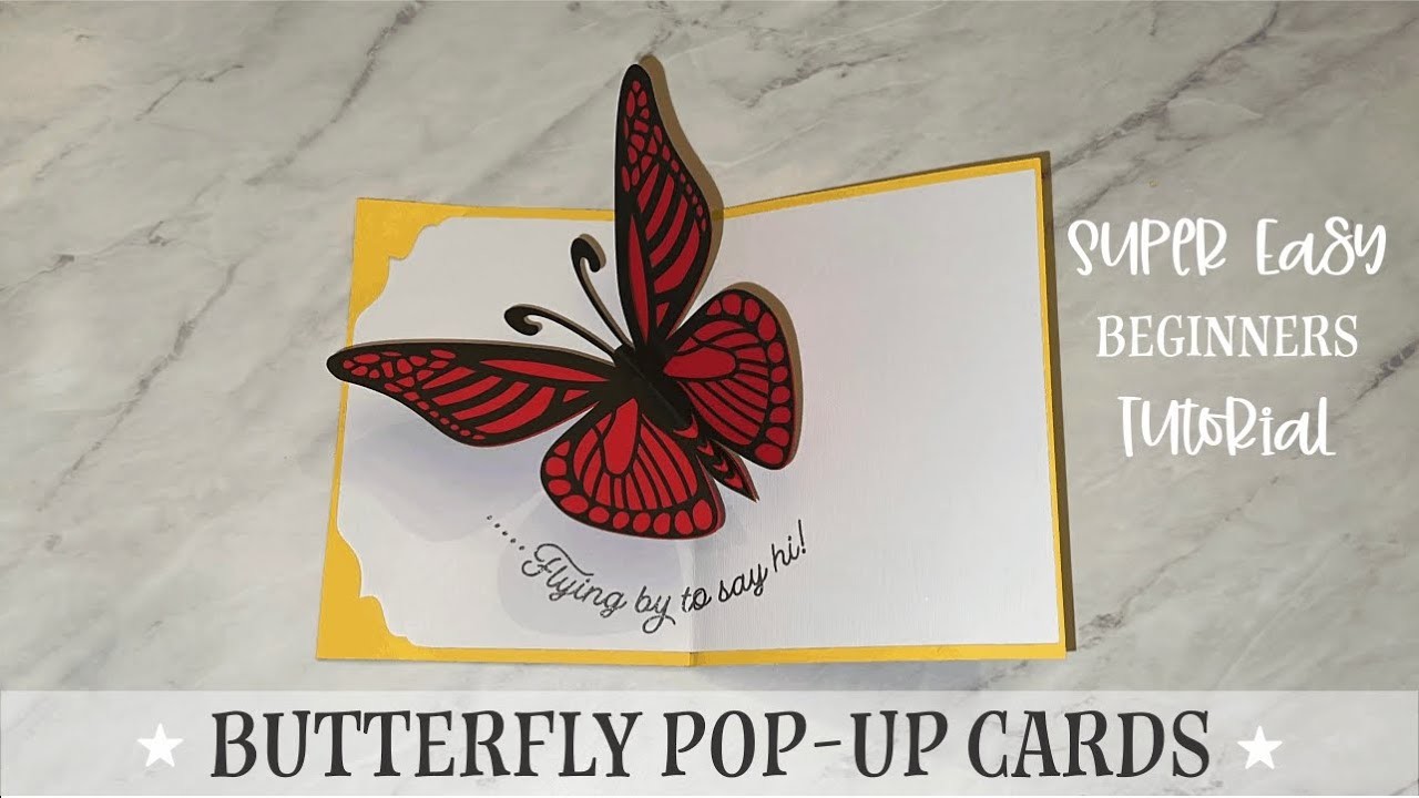 Butterfly Pop-Up Card How to (very easy)