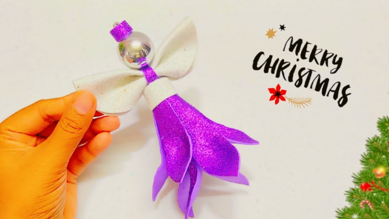 Christmas Angel Handmade. How to make Christmas Ornaments. Cómo hacer un ángel de navidad