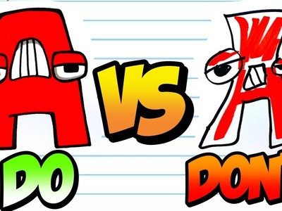 COOL DO vs DON'T Alphabet Lore AZ Drawings for FANS