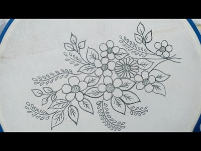 Delightful embroidery design tutorial | Hand embroidery floral patterns | Needlework