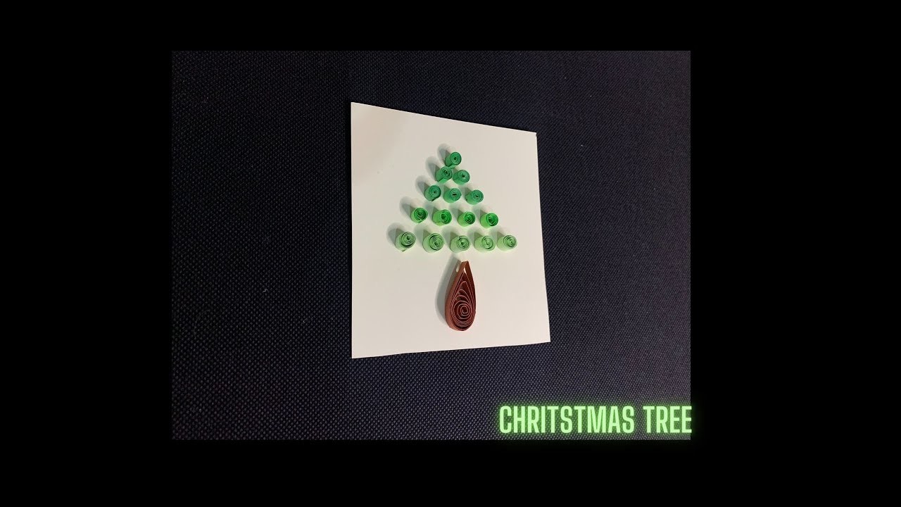 DIY : Quilling Art - Christmas Tree ????