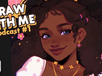 ♡ draw with me! school vs. art ????️  podcast edition #1