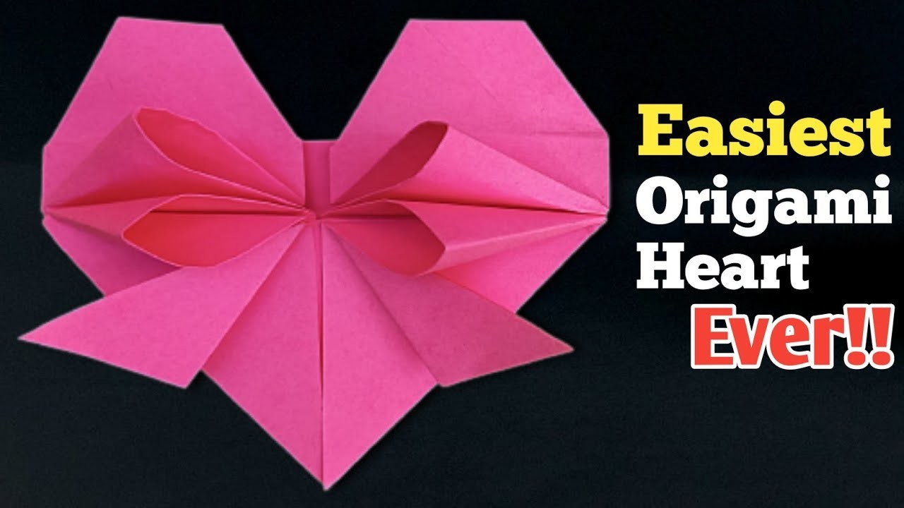 Easiest Origami Heart Ever!! - How To Make an Easy Origami Heart