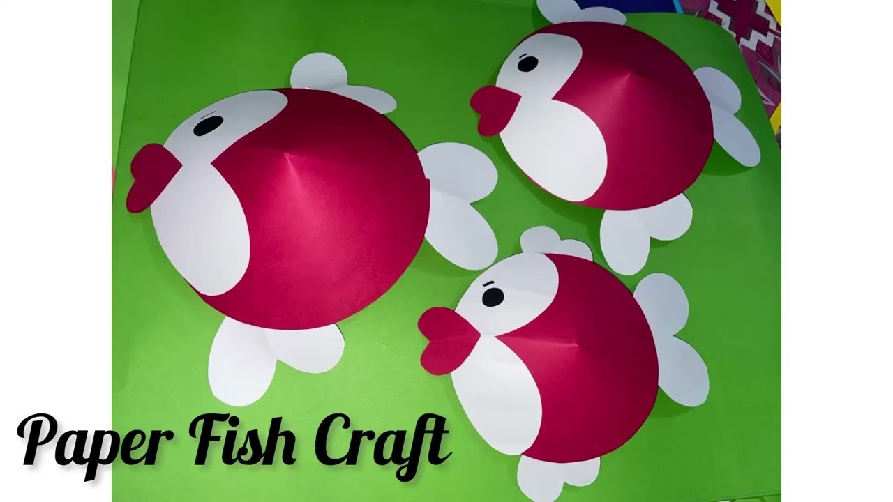 Easy paper fish craft ideas || 3D fish craft || school decorations ideas