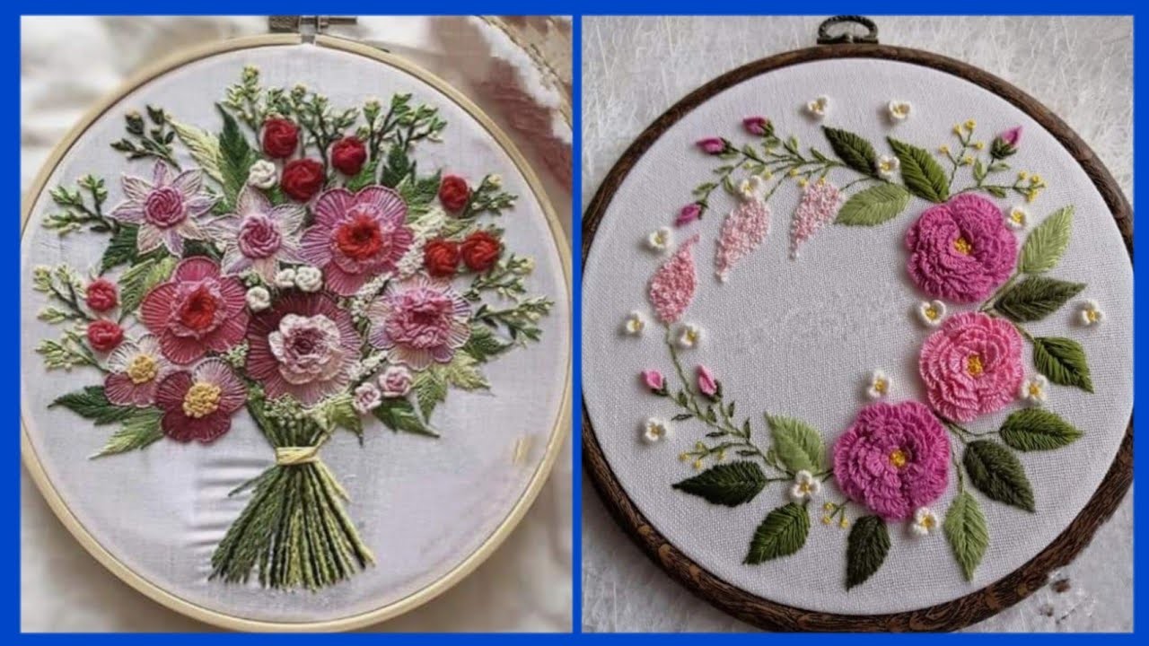 Gorgeous flower design. latest hand embroidery design @Heavenly Handmade Creations