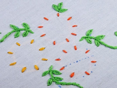 Hand embroidery elegant needle work with pearl colourful design #happynewyear2023