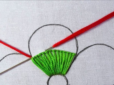 Hand embroidery modern flower embroidery design amazing flower embroidery tutorial for beginners