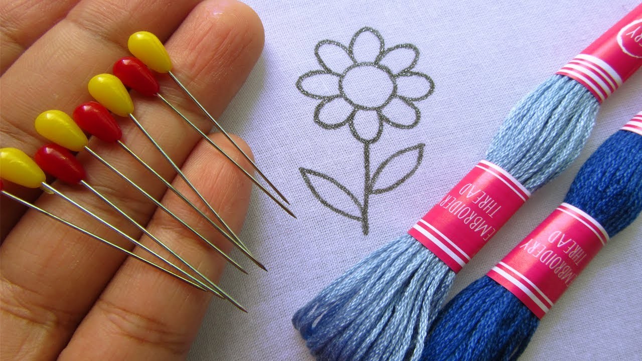 Hand Embroidery Simple Trick | Easy Flower Embroidery Trick