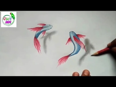 How to draw 3D.drawing. six easy way 3D drawing tutorial 2  Easy 3D illusion Drawing 2o22