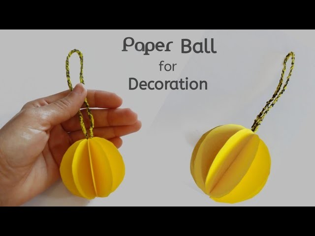 How to make Hanging paper ball????⚽️⚾️| Decorations ke liye 3D paper ball kaise banaye |