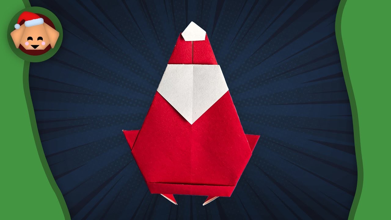 LAST-MINUTE Christmas present: Origami SANTA CLAUS!