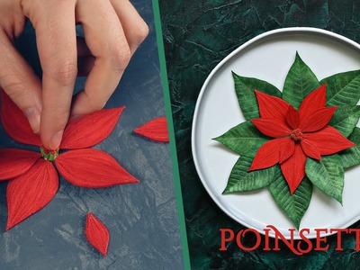 Making Paper Poinsettia Flowers - Botanical Art - 3D Paper Quilling