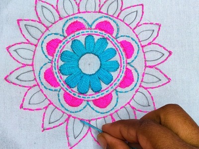 Nakshi Kantha Embroidery Work | Cushion Cover.Pillow Cover Embroidery | Hand Embroidery Designs