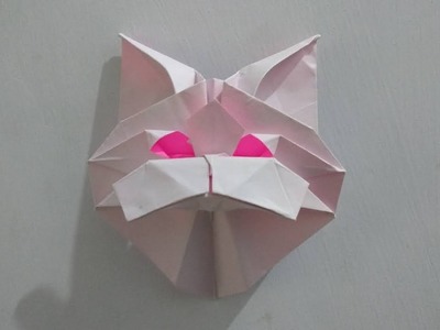 Origami Persian Cat Head ( Created by Katsuta Kyohei )