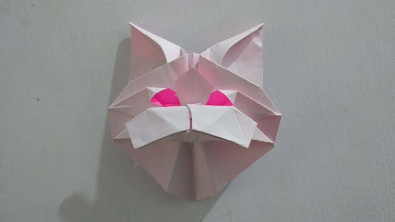 Origami Persian Cat Head ( Created by Katsuta Kyohei )