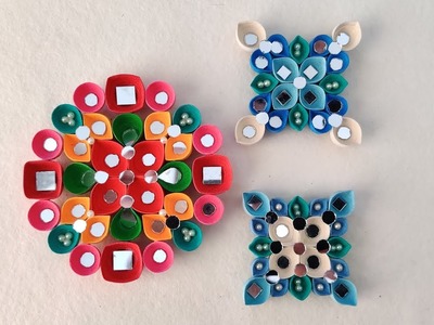 Quilled dome snowflakes, mandalas and magnets.