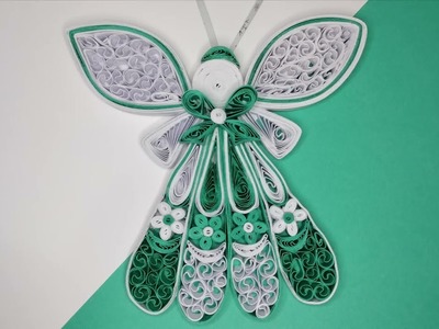 Quilling Angel - Christmas Tree Ornaments | Tutorial | Step by step | DIY | Paper Craft