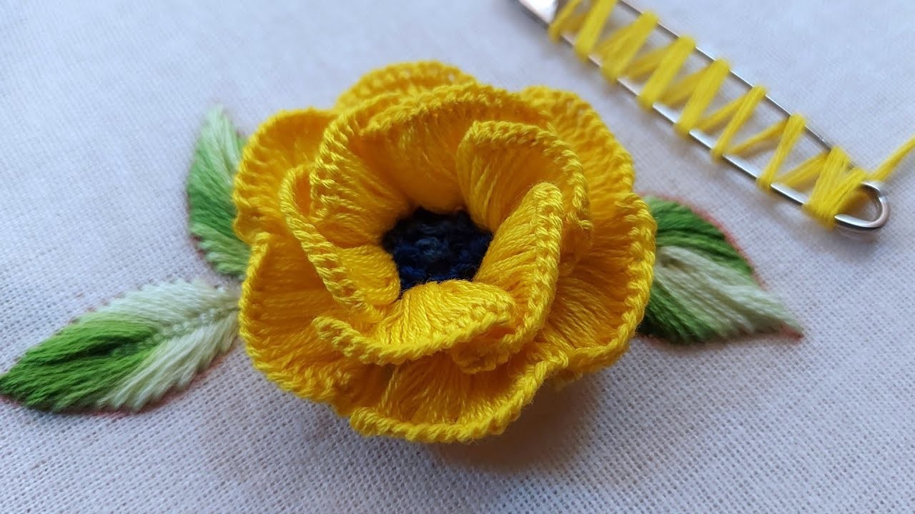 Stunning flower design|hand embroidery|design