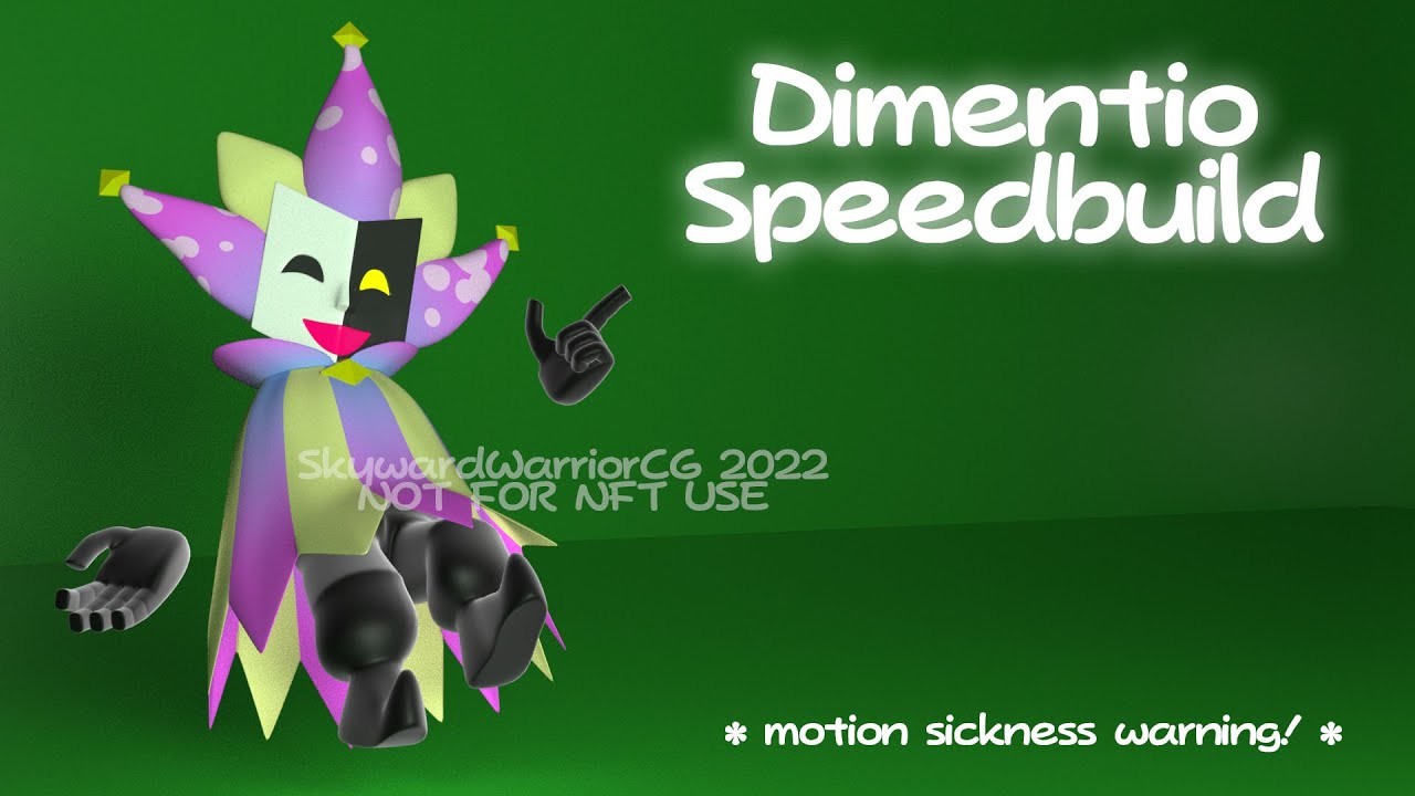 Super Paper Mario Speedbuild (& test animation)- Dimentio!