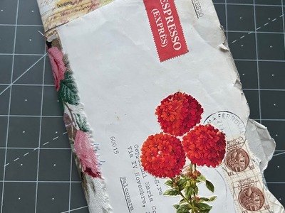 TUTORIAL | Janie's envelope journal Part 3 | finishing Janie’s journal cover from an envelope