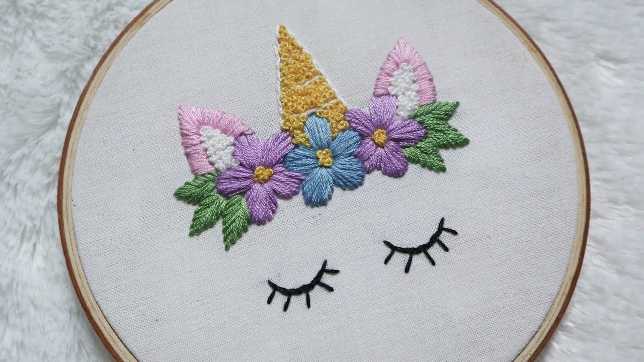 Unicorn Embroidery ???? | Hand Embroidery For Beginners | by Hunny