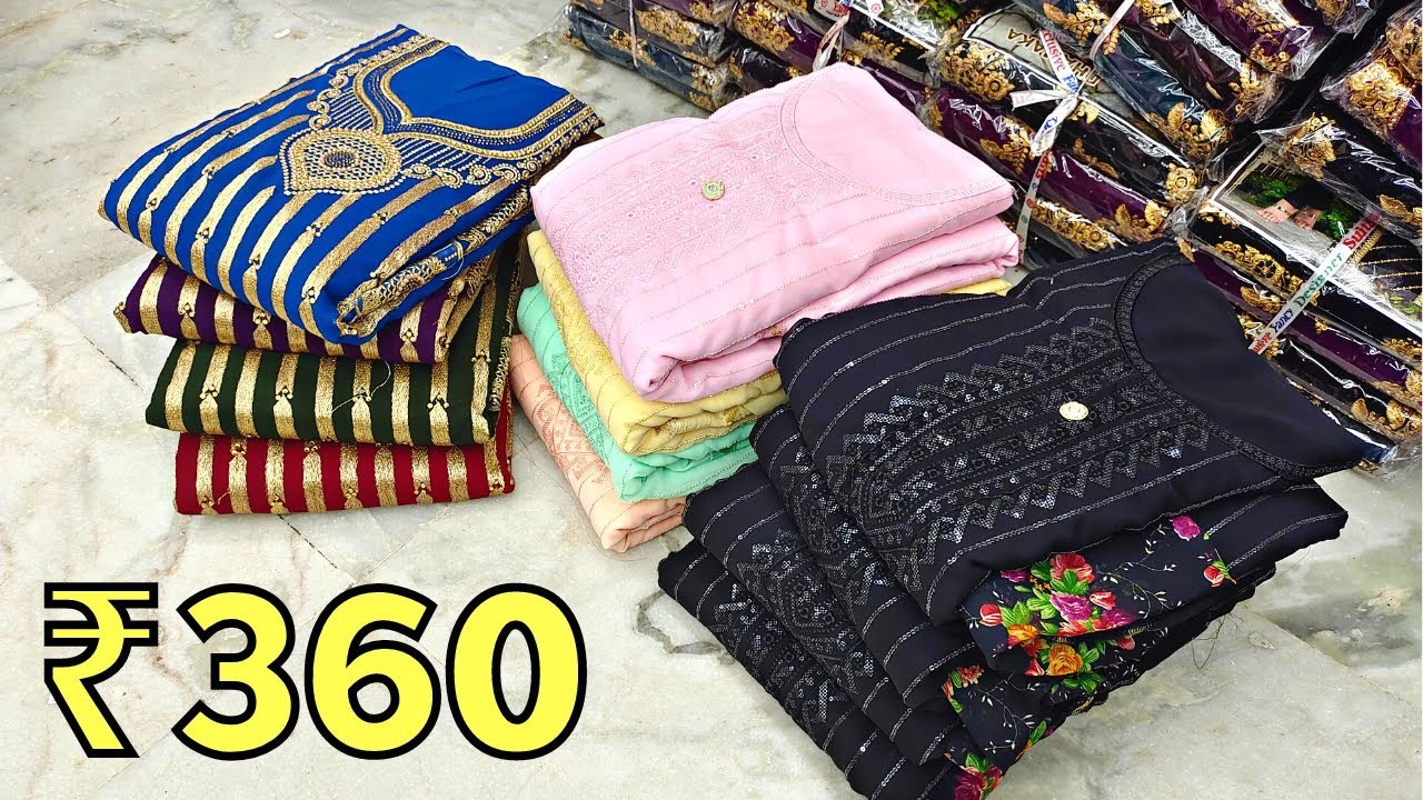Wholesale Dress Materials ₹190 - Hyderabad Pakistani Fancy Work Dresses Cotton Suits