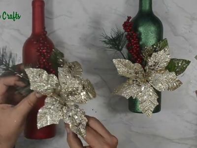 2 Christmas ideas to decorate bottles, easy and cheap, Christmas 2022, Diy, Artesanato