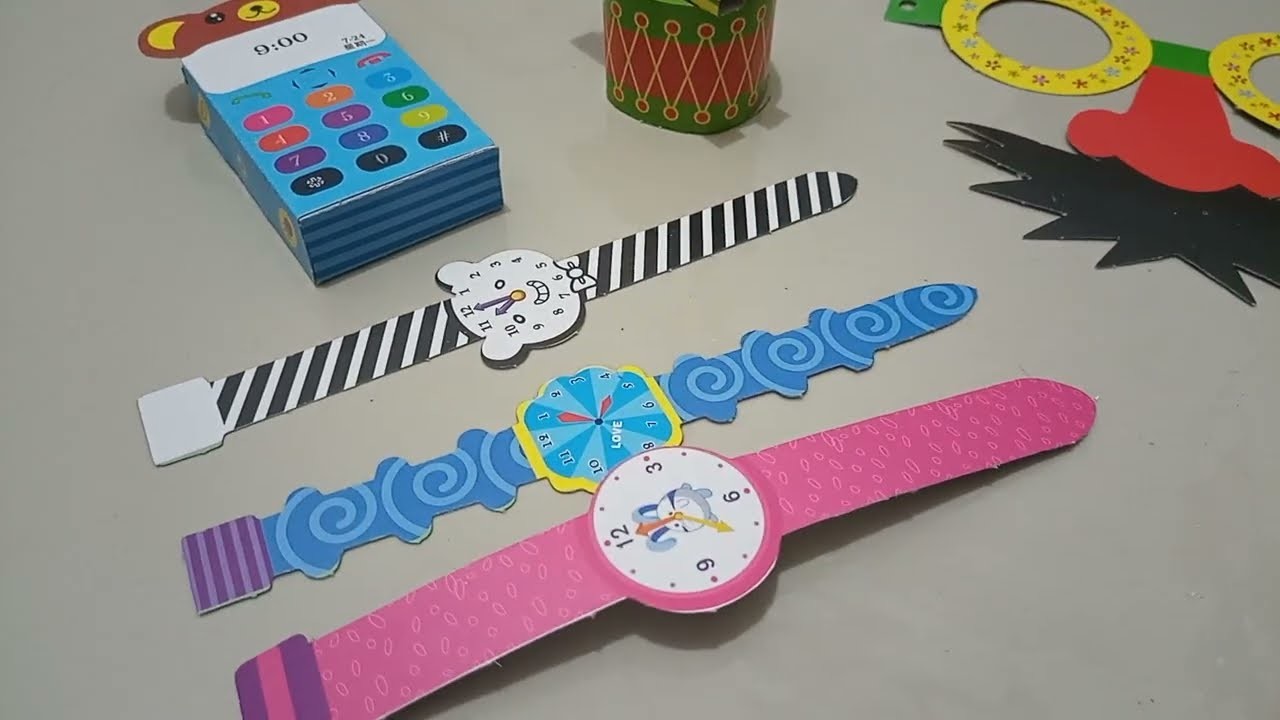 3D Phone, Drum, Watch Paper Craft | Papercraft 3D Telepon, Drum, Jam Tangan