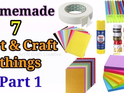 7 Home made craft materials items.How to make Craft Materials in home for School.7 Ghar pe Crafts????