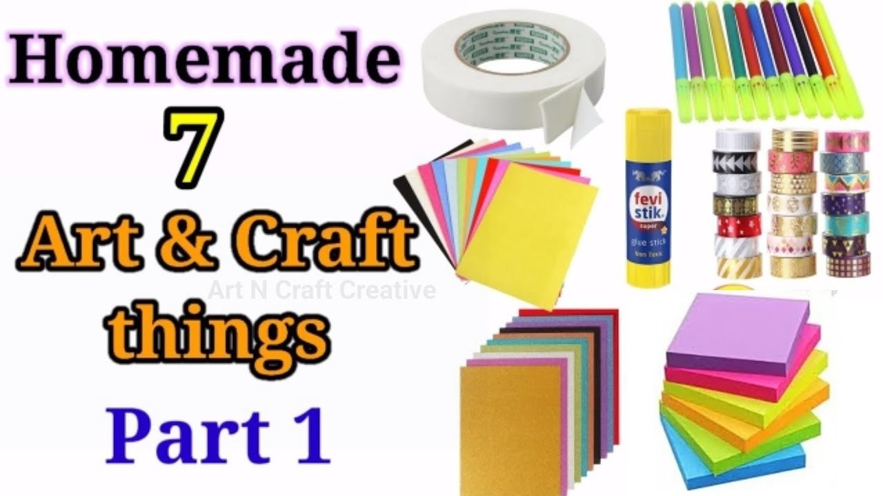 7 Home made craft materials items.How to make Craft Materials in home for School.7 Ghar pe Crafts????