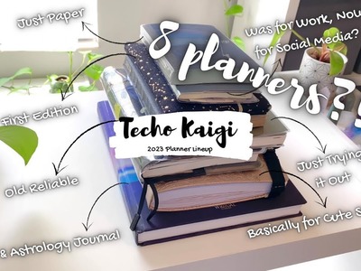 7 Notebooks?! Actually, 8 ???? My 2023 Planner Lineup | Techo Kaigi | Planner Stack | Guess the Theme!