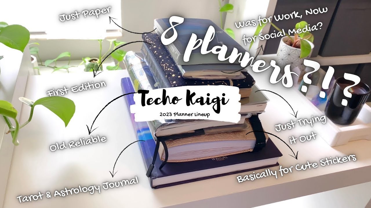 7 Notebooks?! Actually, 8 ???? My 2023 Planner Lineup | Techo Kaigi | Planner Stack | Guess the Theme!