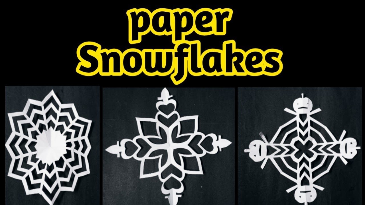 Amazing paper crafting.new paper cutting design.How to Draw Snowflakes