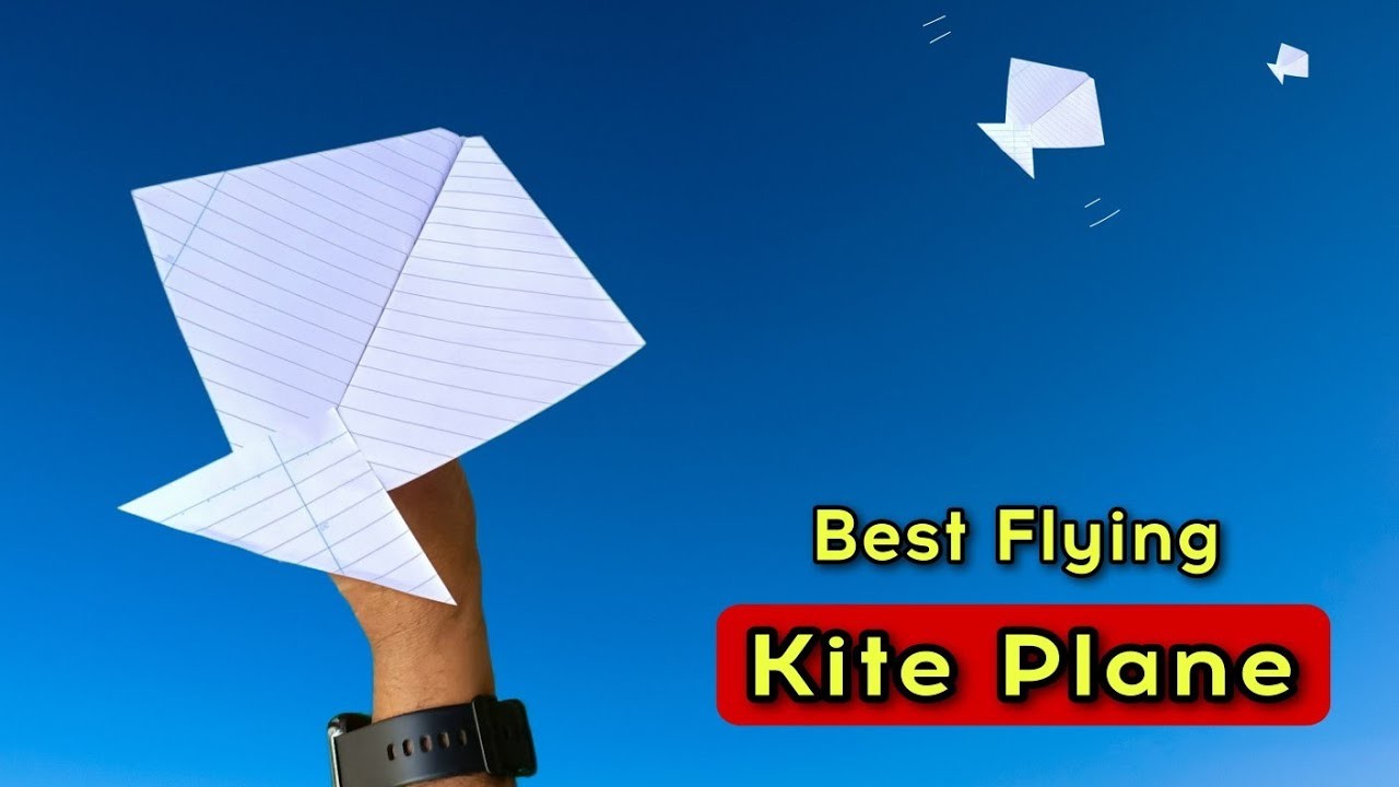 Best flying kite plane, how to make flying notebook kite plane, best kite airplane, flying kite ,