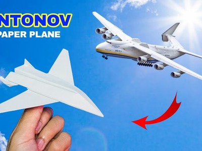 Cara Membuat Pesawat Antonov An-225 (Origami Pesawat Kertas)