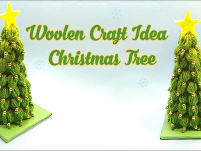 Christmas tree diy - super easy making woolen christmas tree decoration