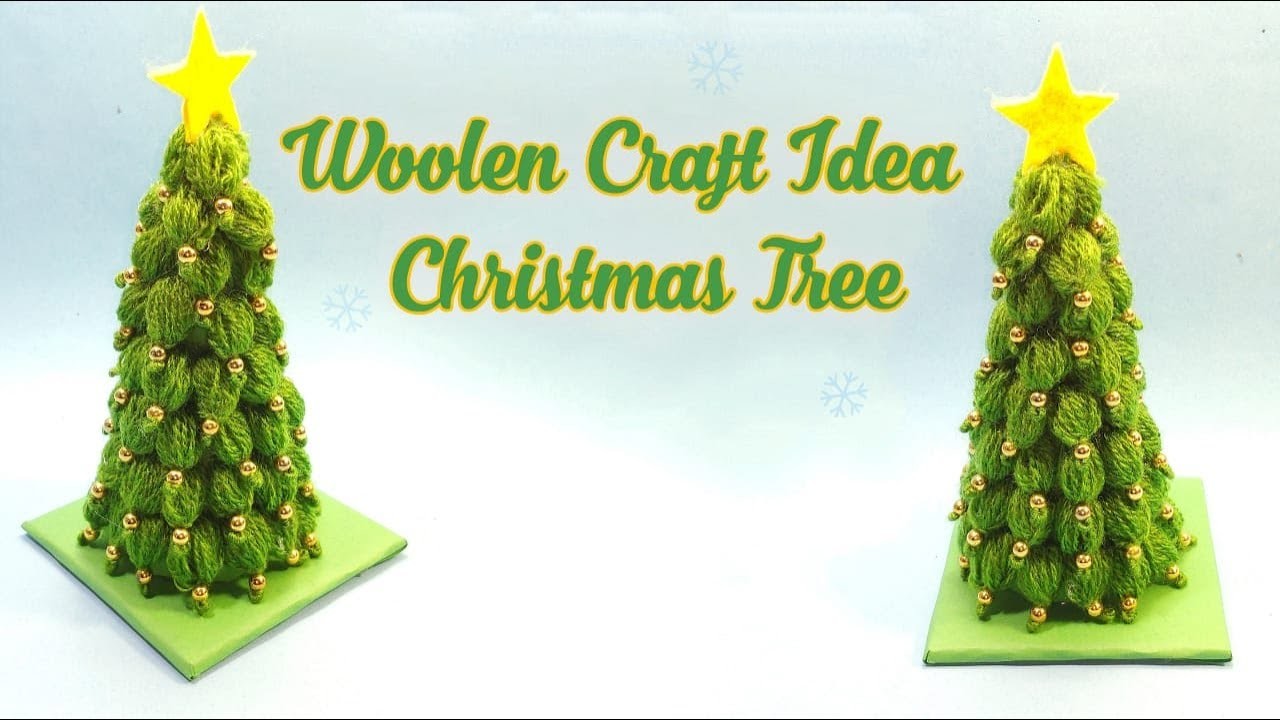 Christmas tree diy - super easy making woolen christmas tree decoration