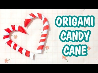 ChristmasTutorial: How to Make 3D Origami Candy Cane