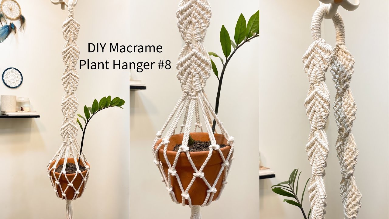 DIY Macrame Plant Hanger #8 Large Leaves Macrame Plant Hanger Tutorial By Dom Macrame