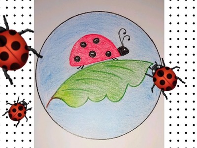 Easy drawings for kids | How to draw a cute Ladybug