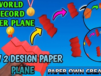 EASY NEW 2 DESIGN PAPER PLANE | STEP BY STEP | HOW TO MAKE A PAPER PLANE