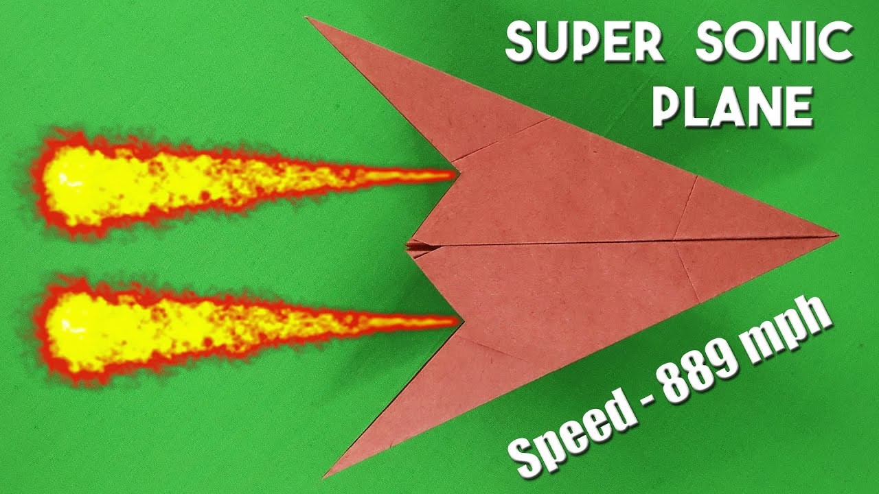 EASY Paper Plane that FLY FAR || BEST Paper Airplanes || Super Sonic (easy) Airplane