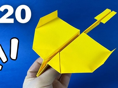 Einfacher Papierflieger falten der weit fliegt | 120 Meter ????