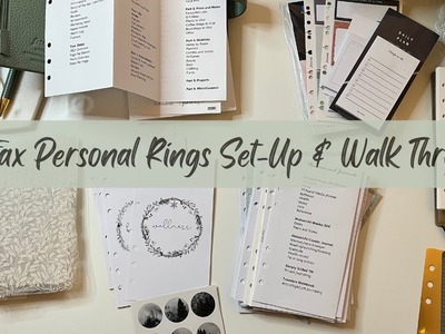 Filofax Norfolk Personal Rings Set-Up and Flip