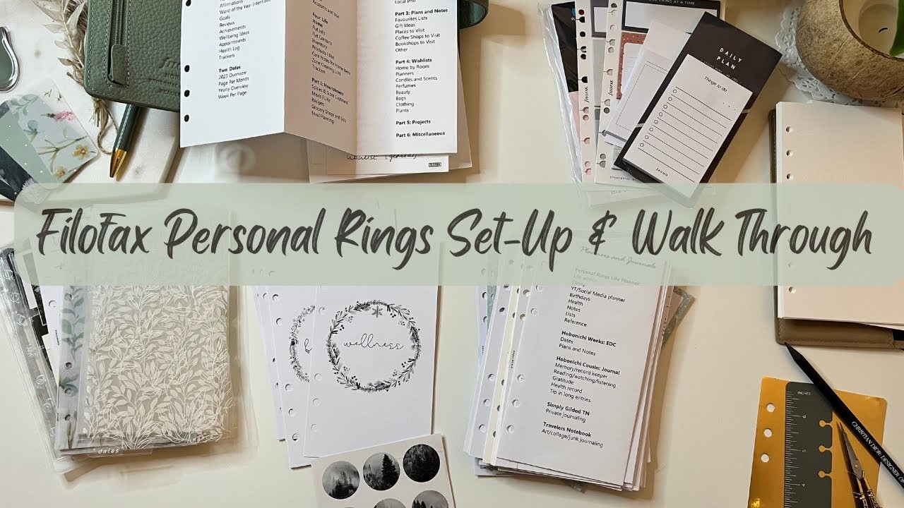 Filofax Norfolk Personal Rings Set-Up and Flip