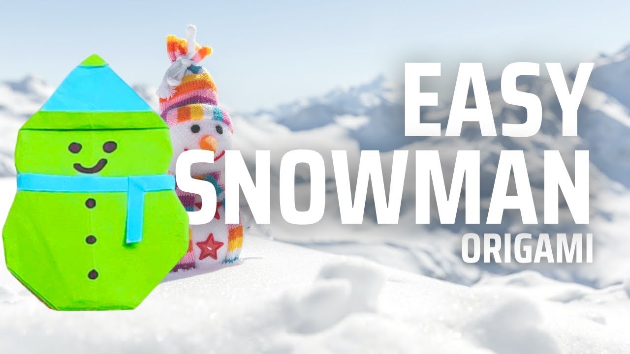 Get Creative with Snowman Origami