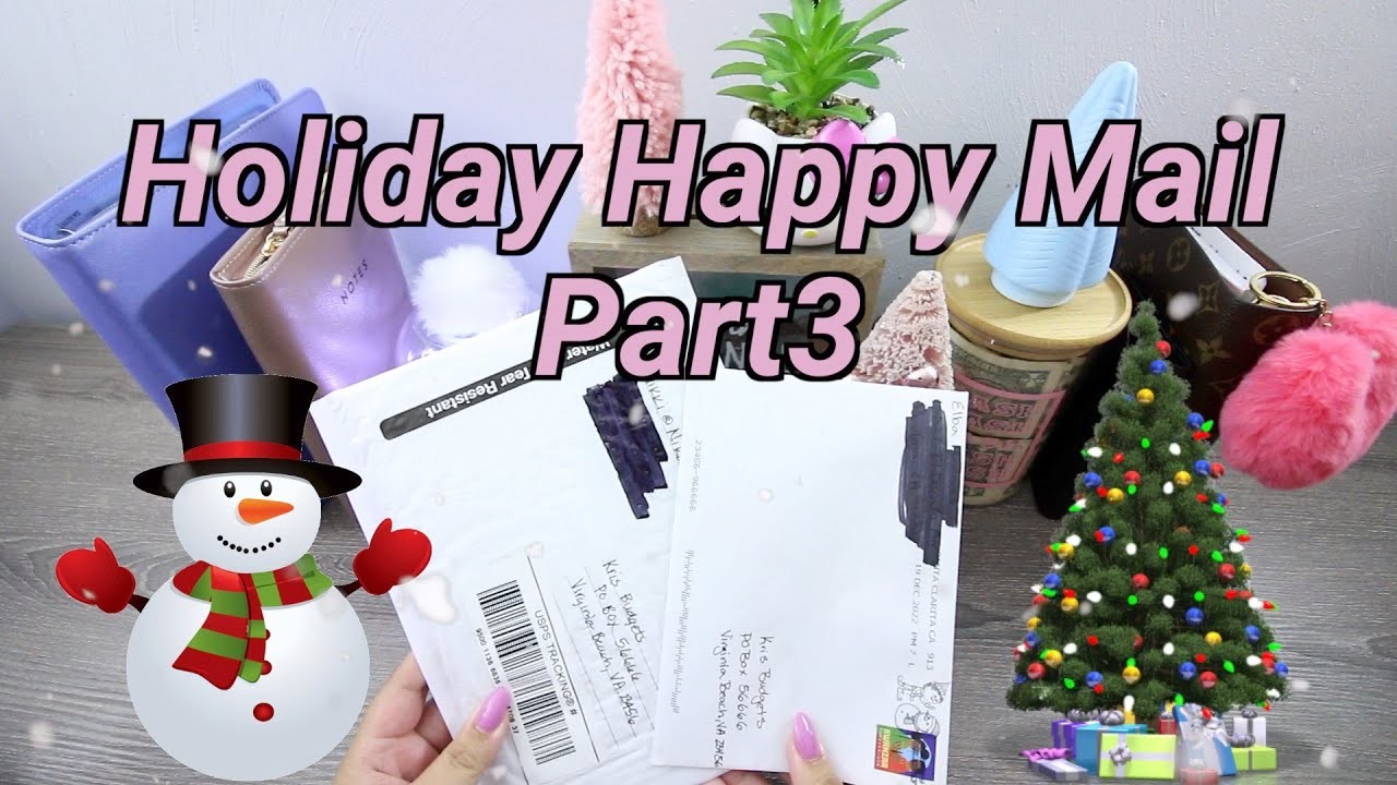 Holiday Happy Mail Part 3 #happymail #debtfreejourney #cashstuffingcommunity #budget #budgeting