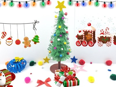 How to create a paper christmas tree | diy | kids crafts